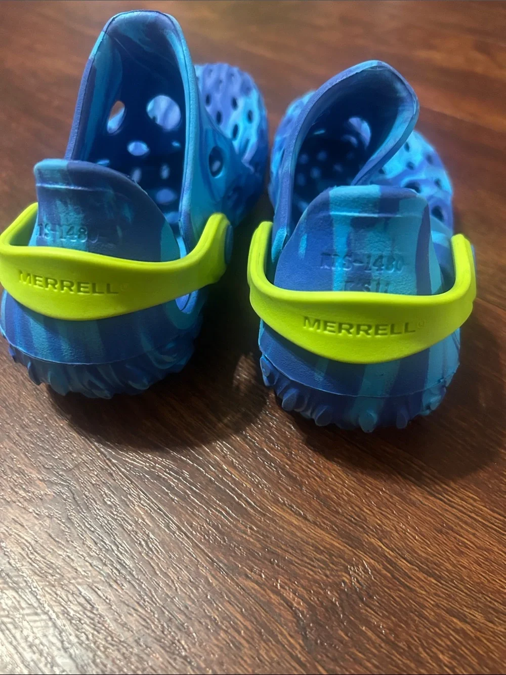 Merrell Kids' Hydro Moc Clogs in Blue/Green